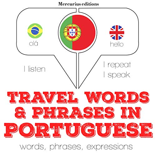 Cover of Travel words and phrases in Portuguese