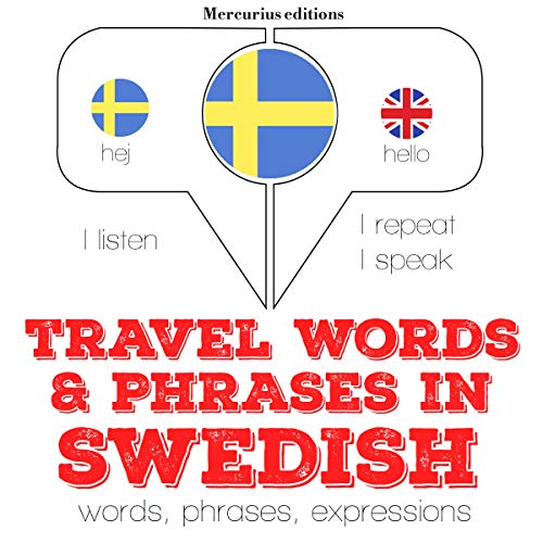 Cover of Travel words and phrases in Swedish
