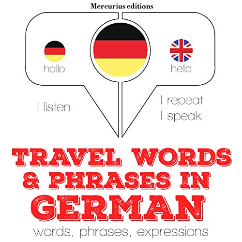 Cover of Travel words and phrases in German
