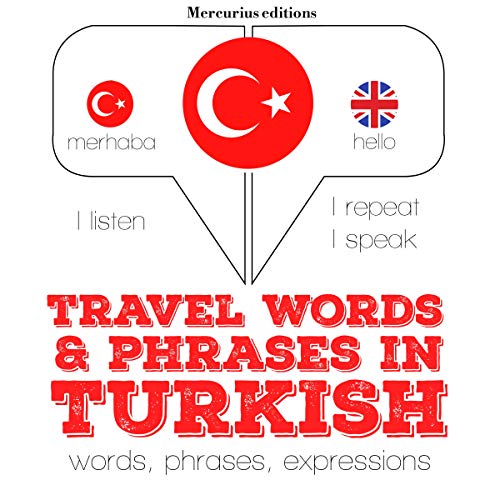 Cover of Travel words and phrases in Turkish
