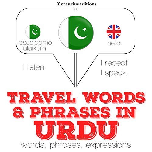 Cover of Travel words and phrases in Urdu