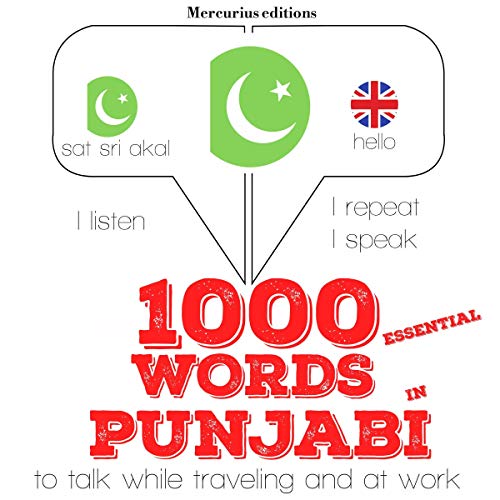 Cover of 1000 essential words in Punjabi