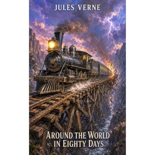 Cover of Around the World in Eighty Days (Annotated)
