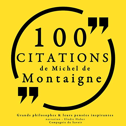 Cover of 100 citations de Michel de Montaigne