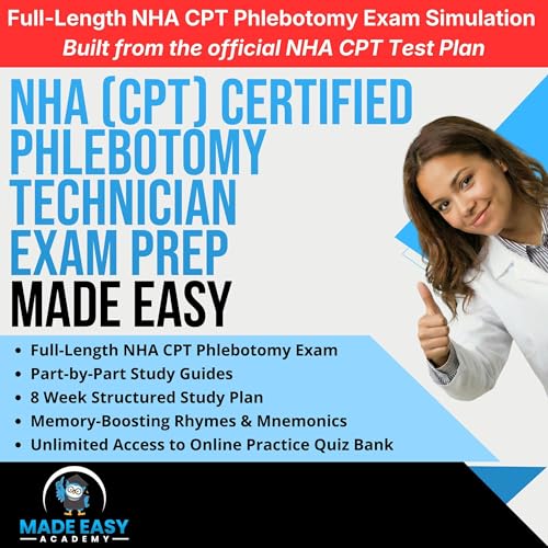 Cover of NHA Certified Phlebotomy Technician Exam Prep