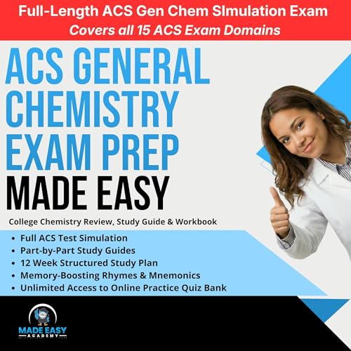 Cover of ACS General Chemistry Exam Prep Made Easy