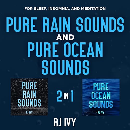 Cover of Pure Rain Sounds and Pure Ocean Sounds: 2-in-1