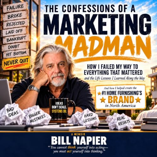 Cover of THE CONFESSIONS OF A MARKETING MADMAN: How I Failed My Way to Everything That Mattered— and the Life Lessons I Learned Along the Way & Ended Up Building a Multi-Billion Dollar Brand