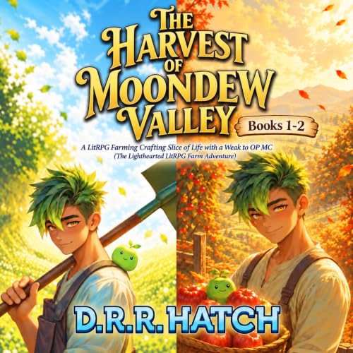 Cover of The Harvest of Moondew Valley Books 1-2: A LitRPG Farming Crafting Slice of Life with a Weak to OP MC (The Lighthearted LitRPG Farm Adventure)