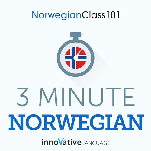 Cover of 3-Minute Norwegian: 25 Lesson Series Audiobook
