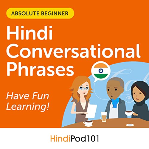 Cover of Conversational Phrases Hindi Audiobook: Level 1 - Absolute Beginner