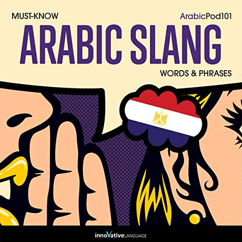 Cover of Learn Arabic: Must-Know Egyptian Arabic Slang Words & Phrases