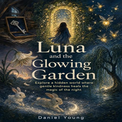 Cover of Luna and the Glowing Garden: Explore a hidden world where gentle kindness heals the magic of the night