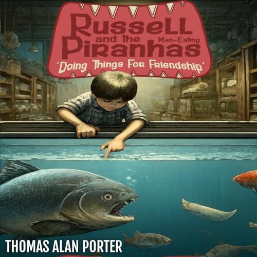 Cover of Russell and the Man-Eating Piranhas: Doing Things for Friendship (Snitches Get Stitches Series Book 2)