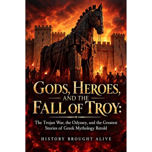 Cover of Gods, Heroes, and the Fall of Troy: The Trojan War, the Odyssey, and the Greatest Stories of Greek Mythology Retold
