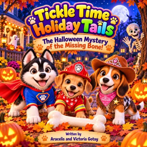 Cover of The Halloween Mystery of the Missing Bone: Tickle Time Holiday Tails