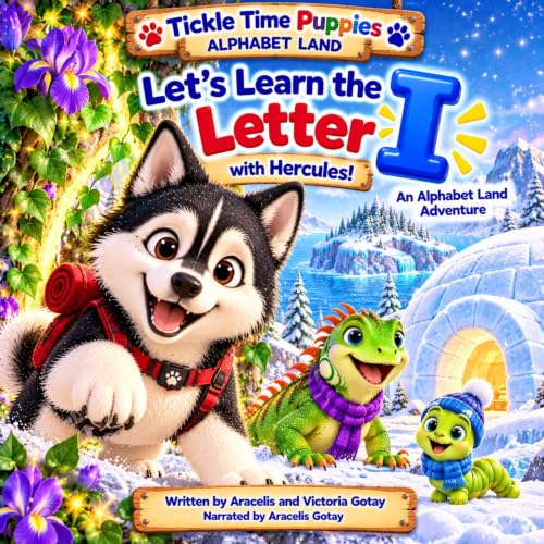 Cover of Let's Learn the Letter I With Hercules (Tickle Time Puppies Book 9)