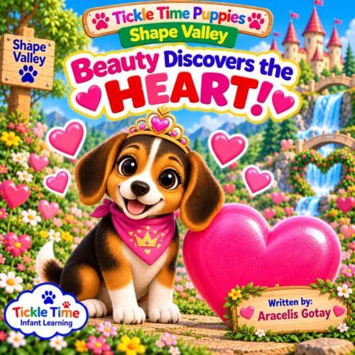 Cover of Beauty Discovers the Heart (Tickle Time Puppies in Shape Valley Book 3)