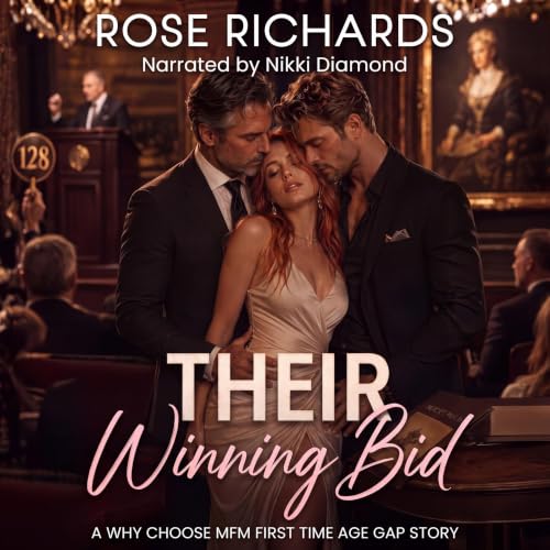 Cover of Their Winning Bid: A Why Choose MFM First Time Age Gap Story (MFM Age Gap Quickies)