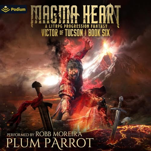 Cover of Magma Heart: A LitRPG Progression Fantasy