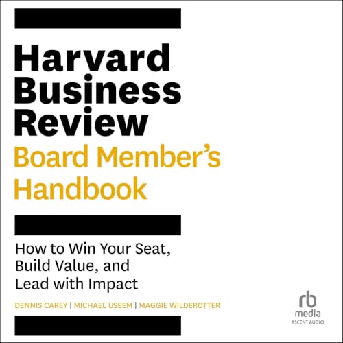 Cover of Harvard Business Review Board Member's Handbook