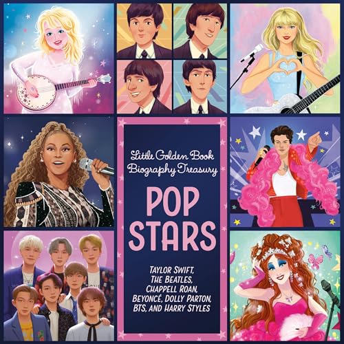 Cover of Little Golden Book Biography Treasury: Pop Stars