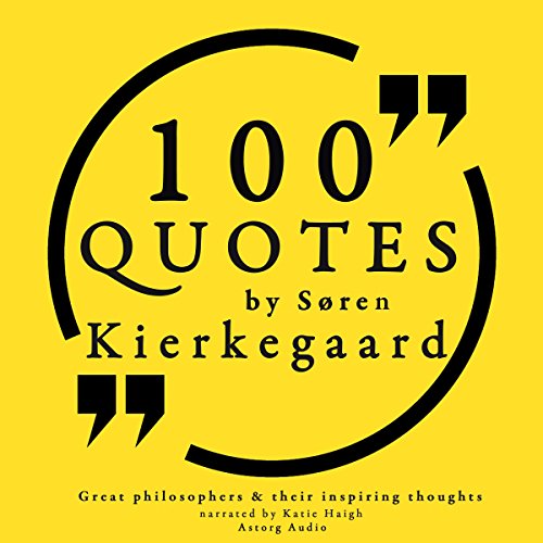Cover of 100 Quotes by Søren Kierkegaard