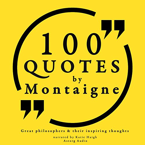 Cover of 100 Quotes by Montaigne
