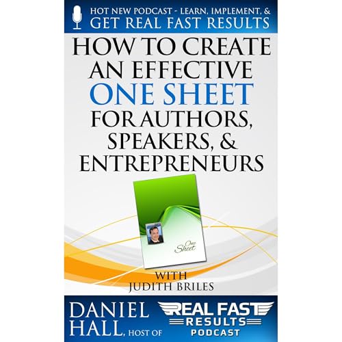 Cover of How to Create an Effective One Sheet for Authors, Speakers, and Entrepreneurs