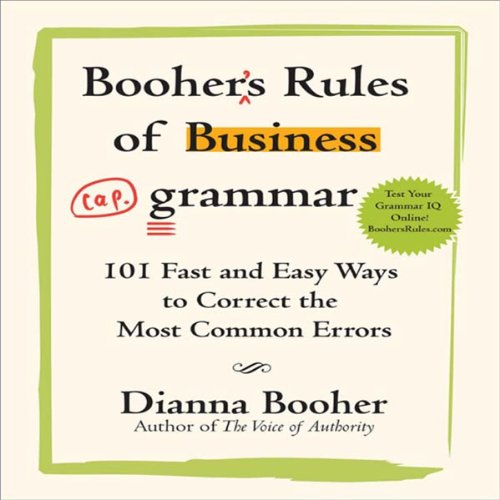 Cover of Booher's Rules of Business Grammar