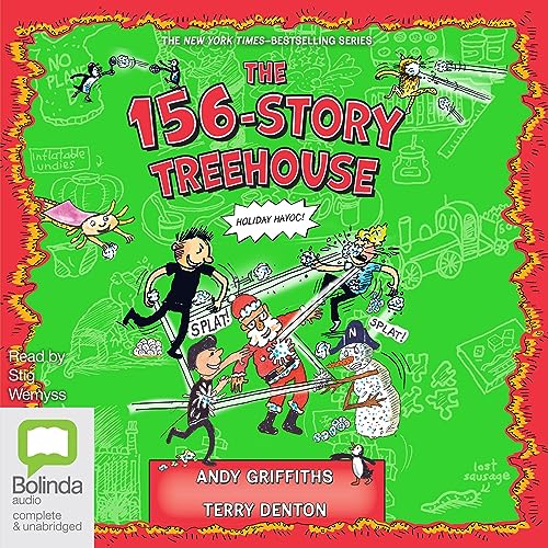 Cover of The 156-Storey Treehouse: Festive Frolics and Sneaky Snowmen!