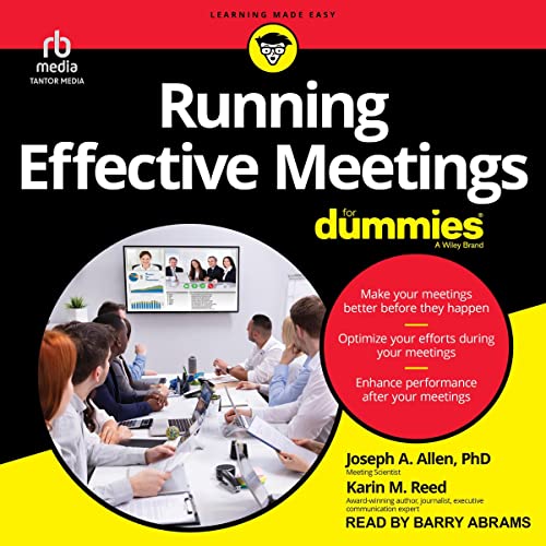 Cover of Running Effective Meetings for Dummies