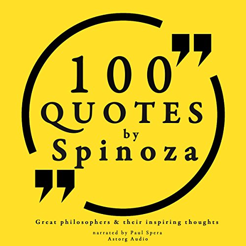 Cover of 100 quotes by Spinoza