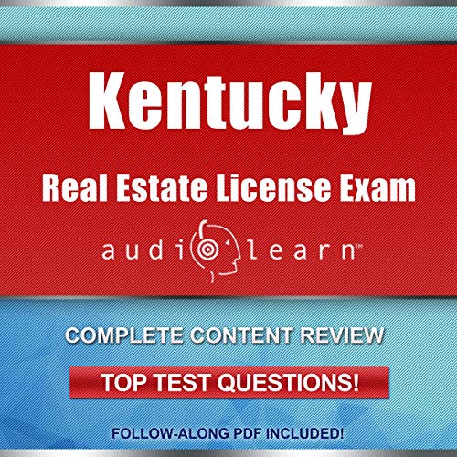Cover of Kentucky Real Estate License Exam AudioLearn