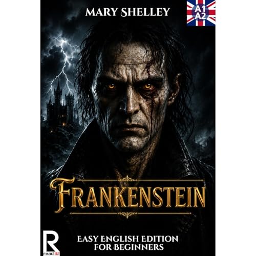 Cover of Frankenstein. Easy English Edition for Beginners A1-A2