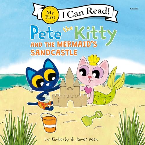 Cover of Pete the Kitty and the Mermaid's Sandcastle