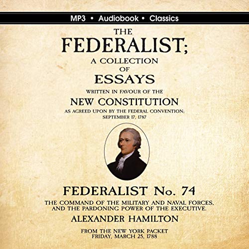 Cover of Federalist No. 74