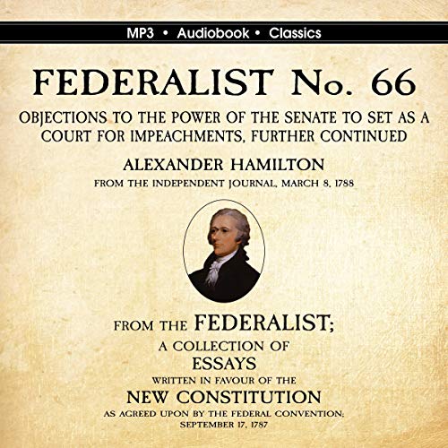 Cover of Federalist No. 66