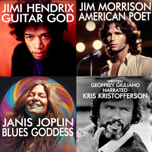 Cover of Jimi Hendrix, Jim Morrison, Janis Joplin