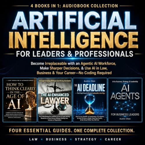 Cover of Artificial Intelligence for Leaders & Professionals: 4 Books in 1