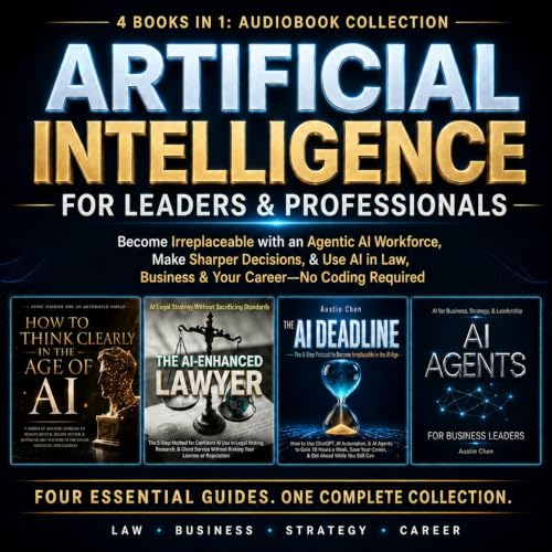 Cover of Artificial Intelligence for Leaders & Professionals: 4 Books in 1