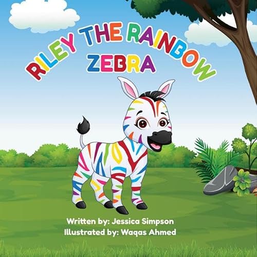 Cover of Riley the Rainbow Zebra