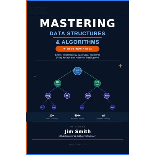 Cover of Mastering Data Structures and Algorithms with Python and AI