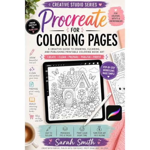 Cover of Procreate for Coloring Pages