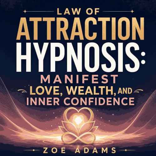 Cover of Law of Attraction Hypnosis: Manifest Love, Wealth, and Inner Confidence