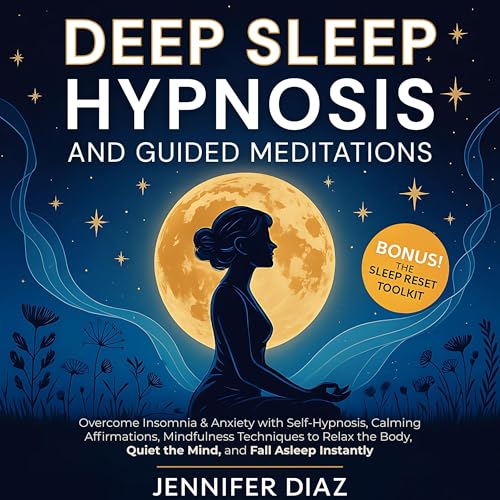 Cover of Deep Sleep Hypnosis and Guided Meditations