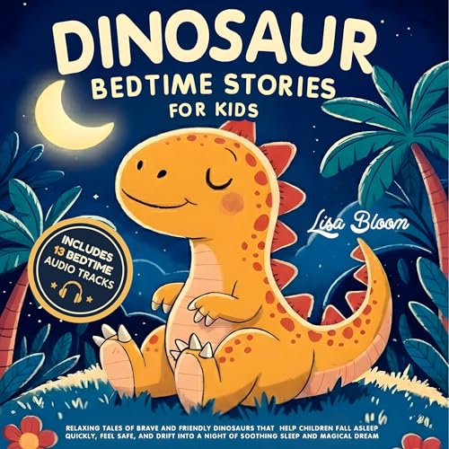 Cover of Dinosaur Bedtime Stories for Kids