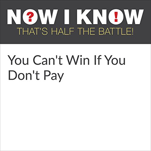 Cover of You Can't Win If You Don't Pay