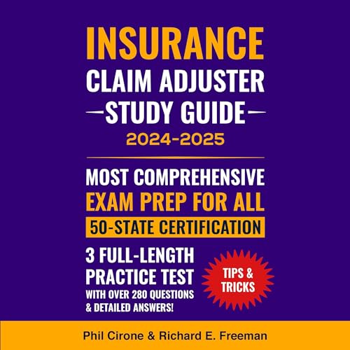 Cover of The New Insurance Claim Adjuster Study Guide 2024-2025