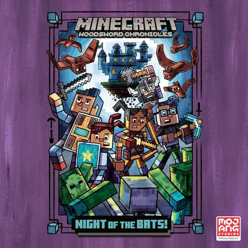 Cover of Night of the Bats! (Minecraft Woodsword Chronicles #2)